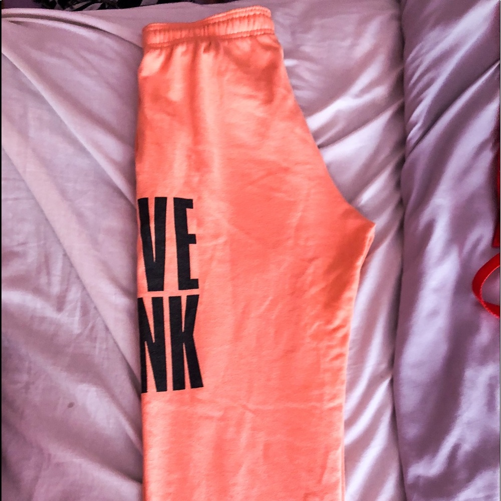 PINK Orange Sweatpants